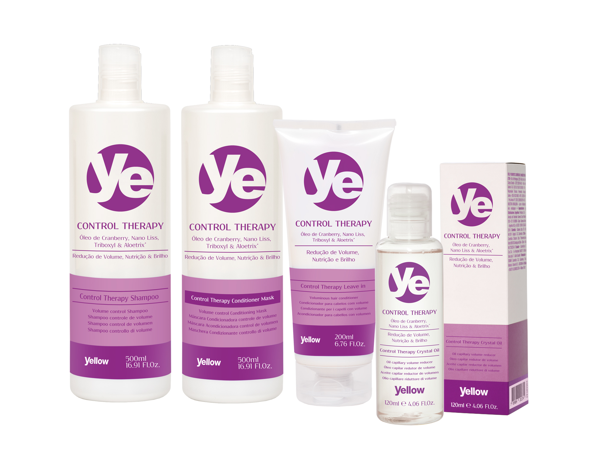 Yellow Control Lançamento Yellow - Ye Control Therapy, reduz o volume e nutre os fios ...