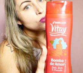 Testei o Shampoo Vitay Bomba de Amor da Embelleze.