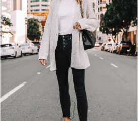 How to Wear an Oversized Cardigan Without Looking Frumpy